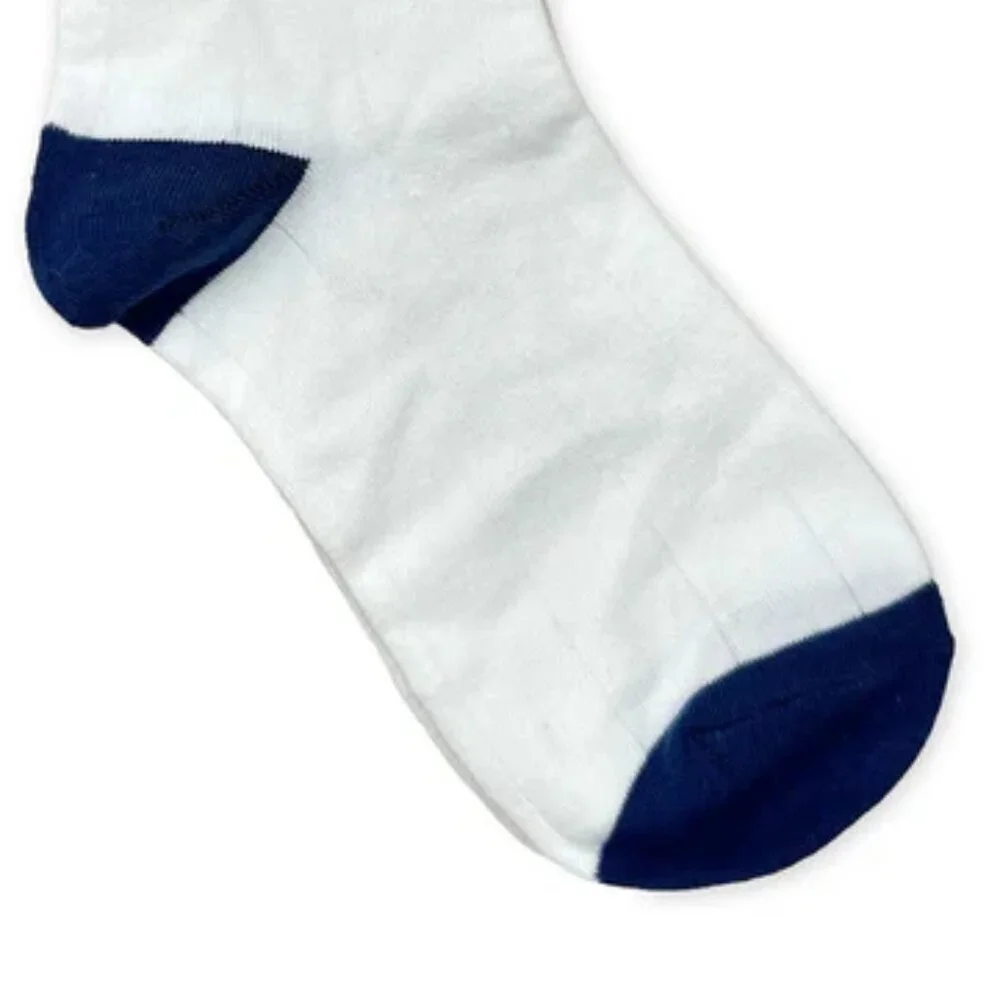 NWT Belle Rose Floral White Ruffle Crew Socks